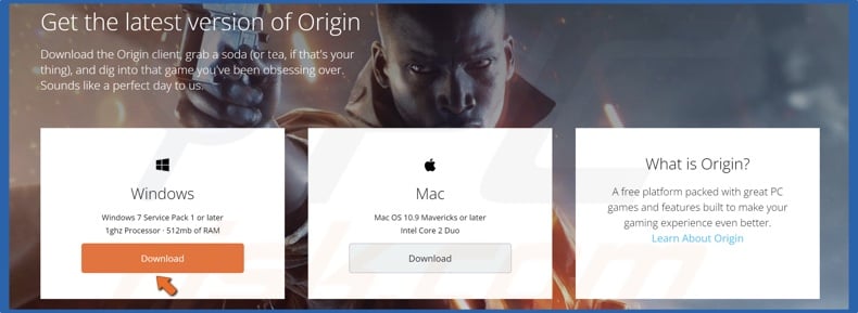Click the Download button for Windows