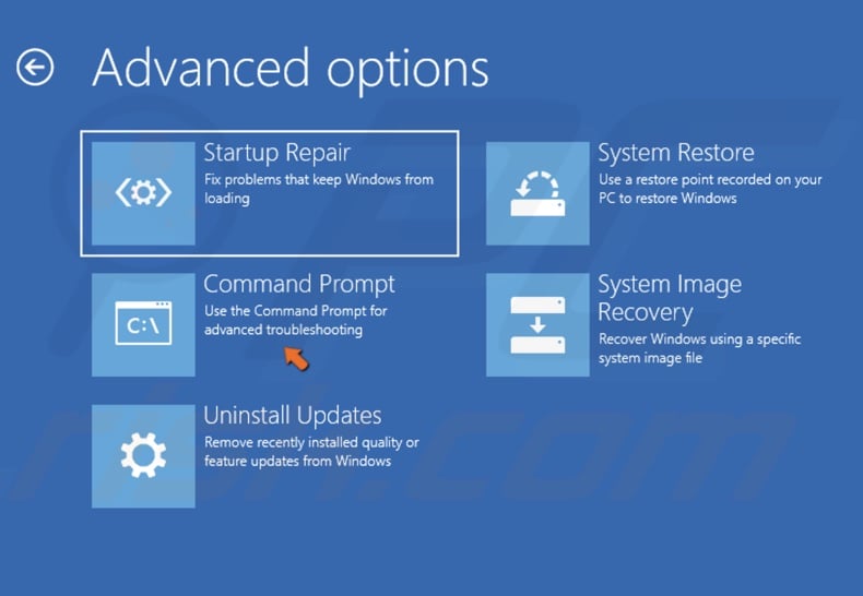 Click Command Prompt