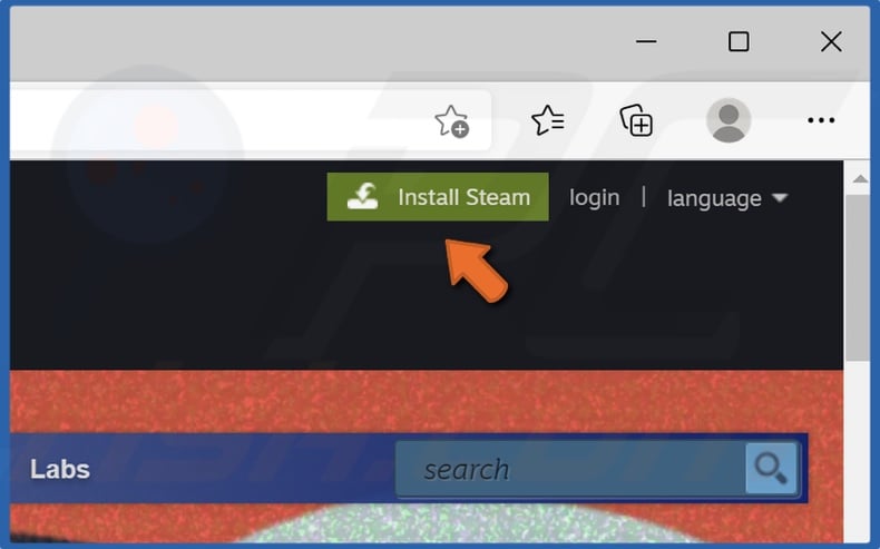 Click Install Steam