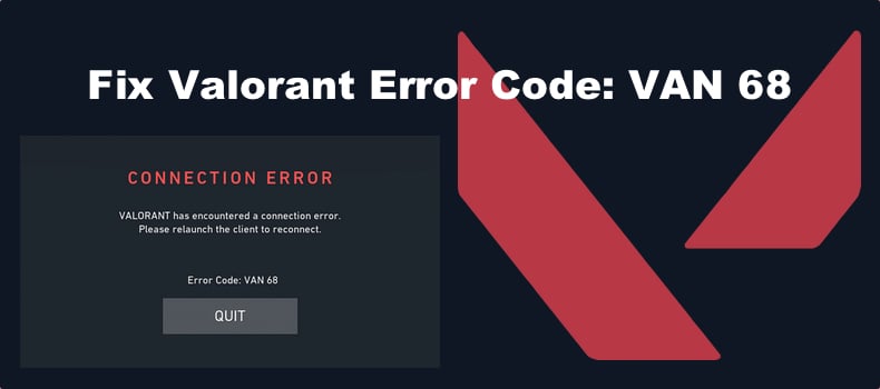 Error Code VAN 68