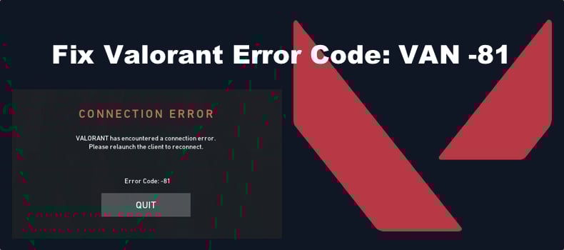 Valorant Error Code VAN 81