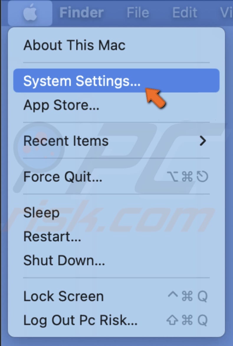 Go to System Settings