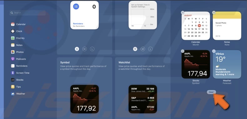 Set up Notification Center