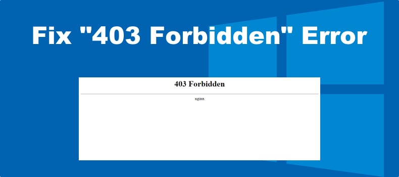 403 Forbidden Error