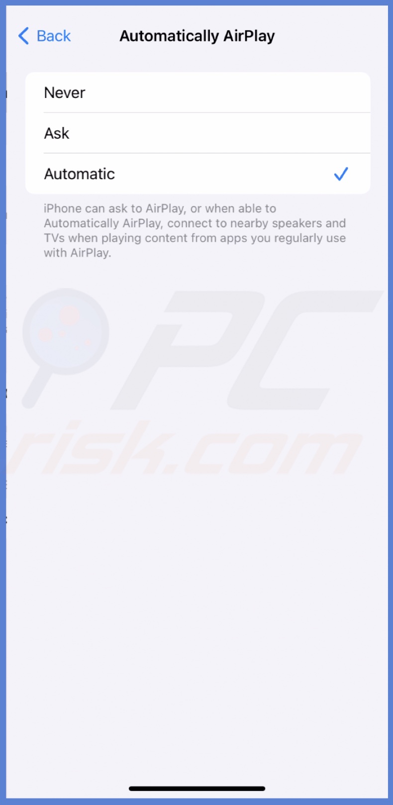 Enable AirPlay