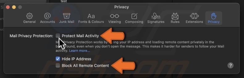 Check download settings
