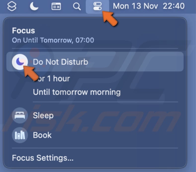 Disable the Focus Mode