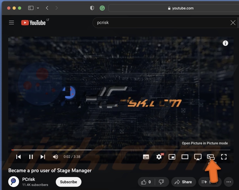 Enable PiP with Safari extension