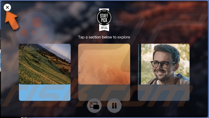 Exit PiP to stop video playing