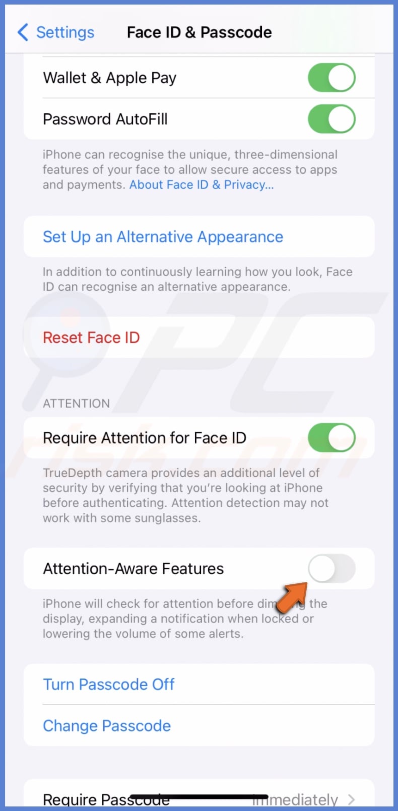 Disable Attention-Aware Feature