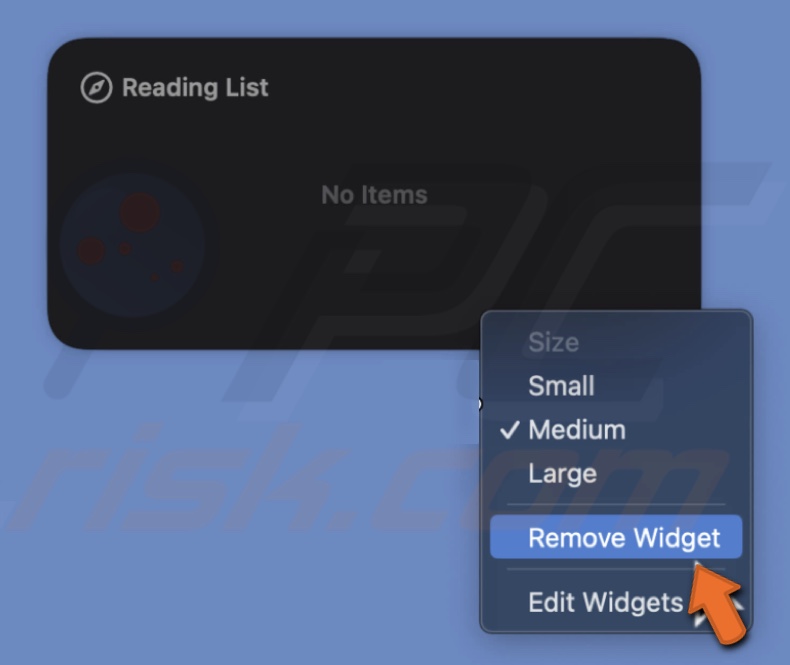 Remove Widget