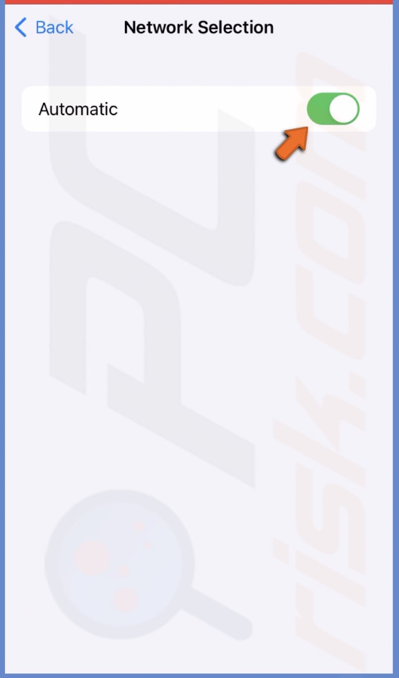 Re-enable Automatic selection