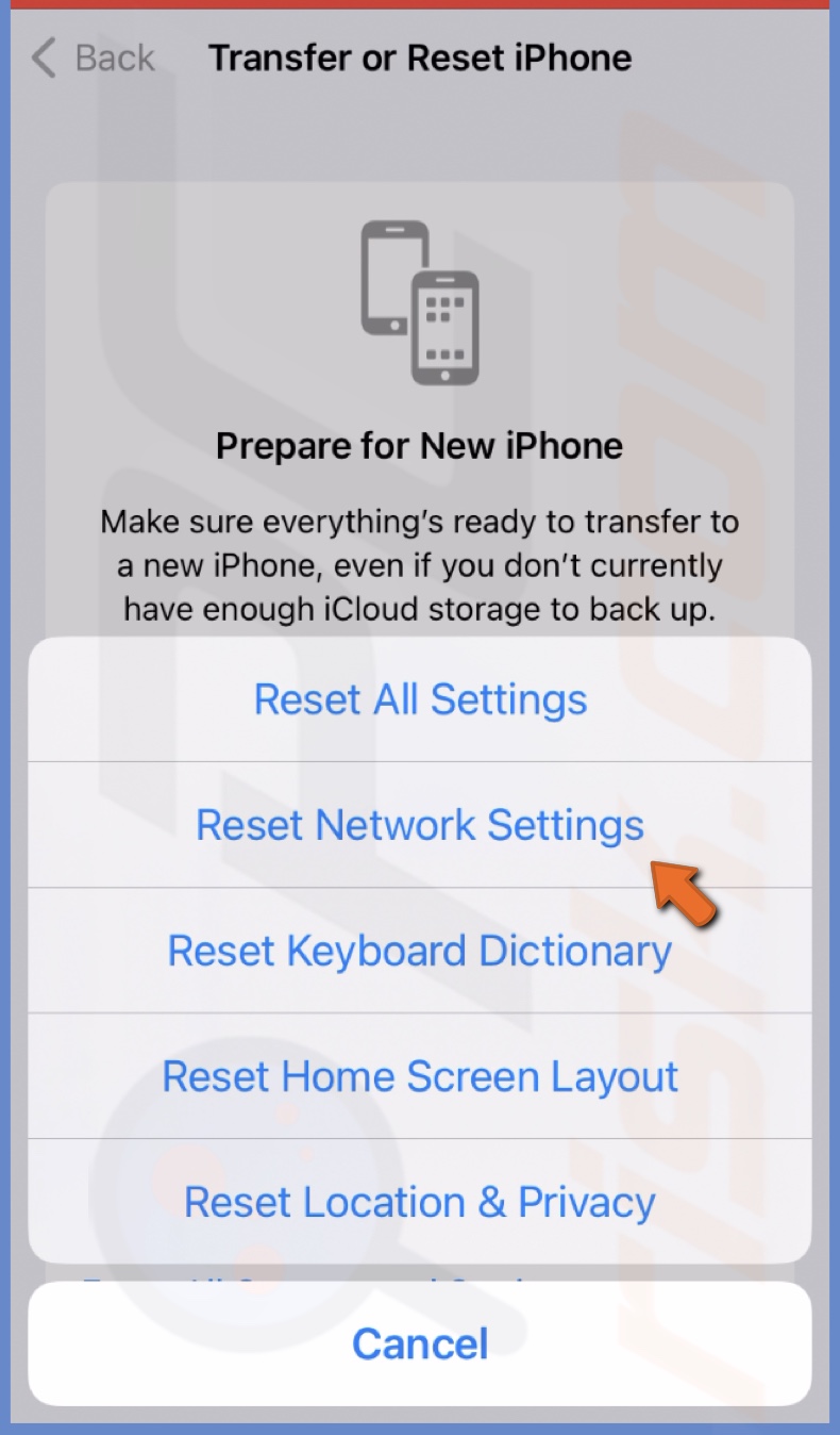 Reset Network Settings