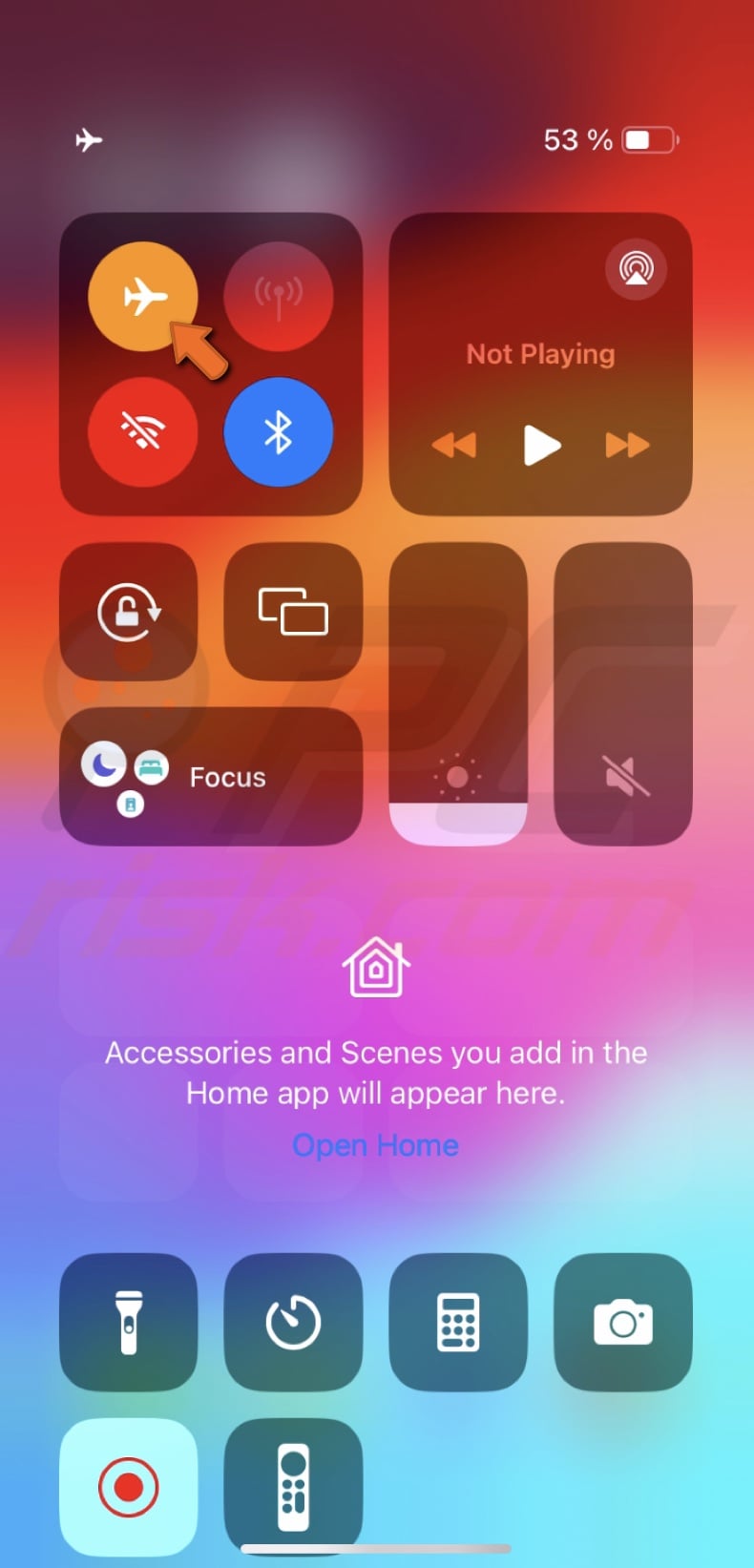 Enable Airplane Mode