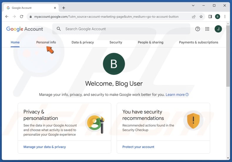 Select Personal Info