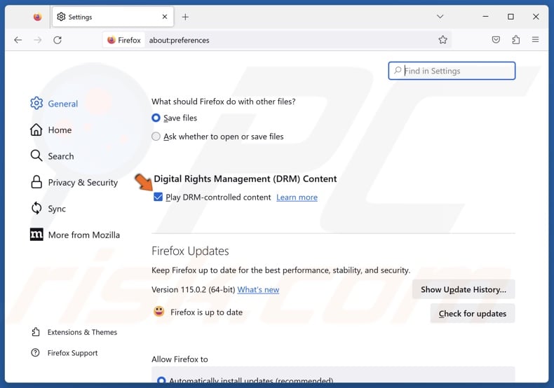 Mark the Play DRM-controlled content