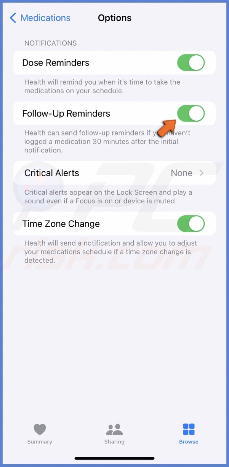 Enable Follow-Up Reminders