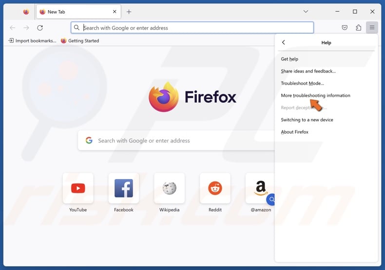 Click More troubleshooting information