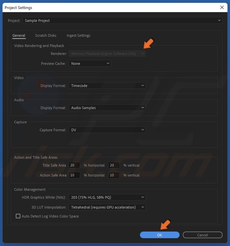 Open the Render drop-down menu and select Mercury Playback Engine GPU Acceleration