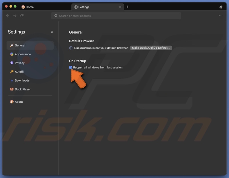 Remove login items via app settings