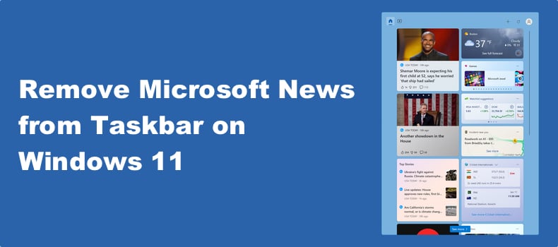 How to Remove Microsoft News from Taskbar