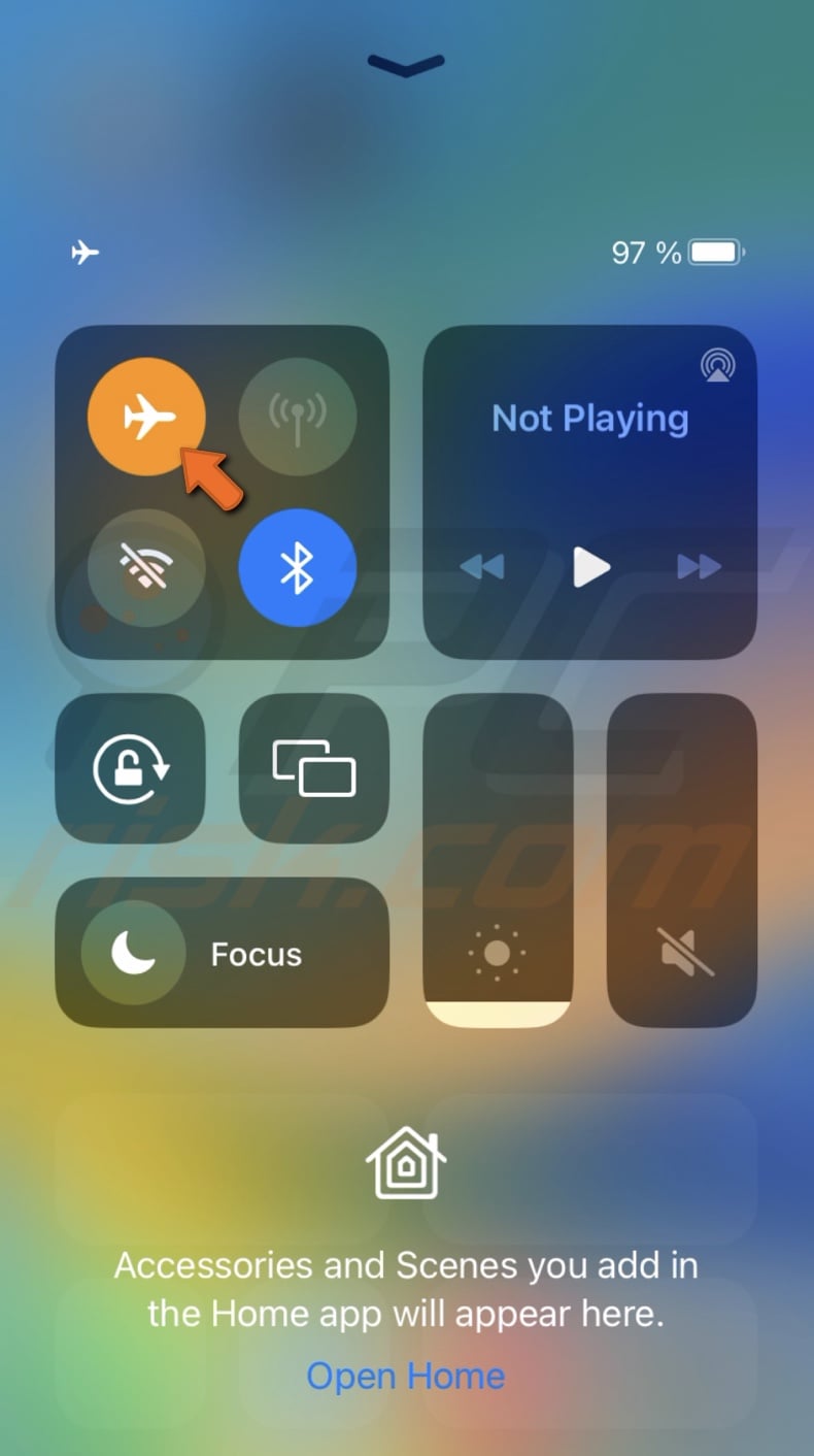 Enable Airplane Mode