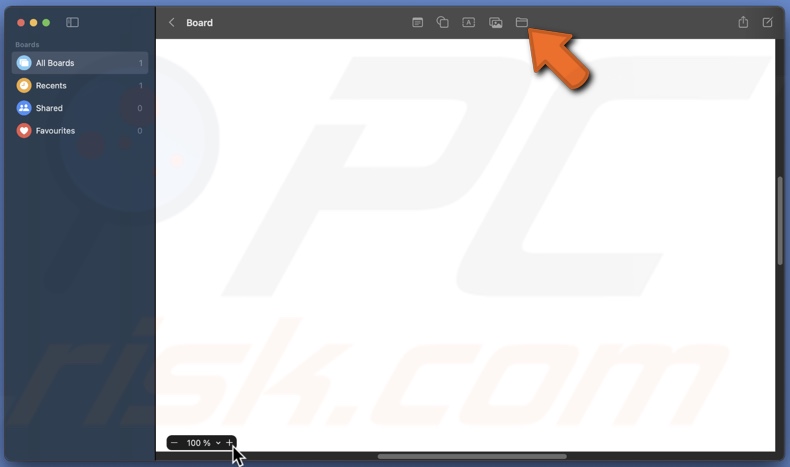 Click on Folder icon