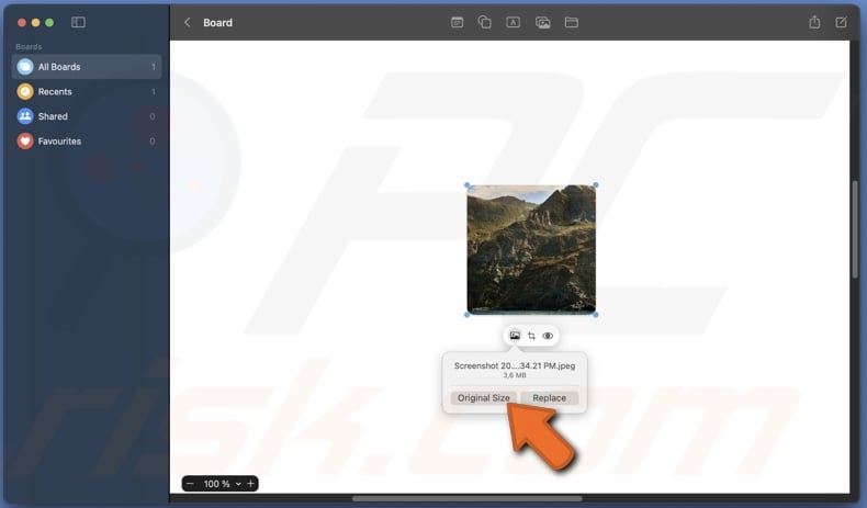 View original image size