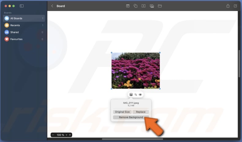 Remove image background
