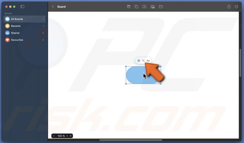 Change shape line thickness