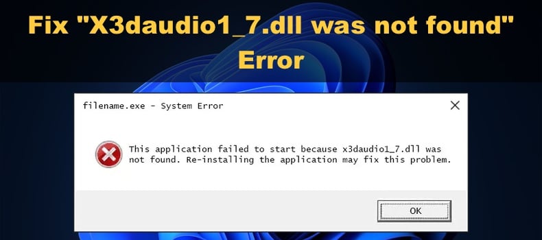 X3daudio1_7.dll not found