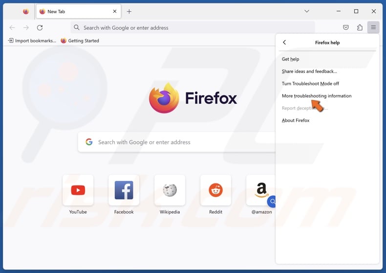 Click More troubleshooting information