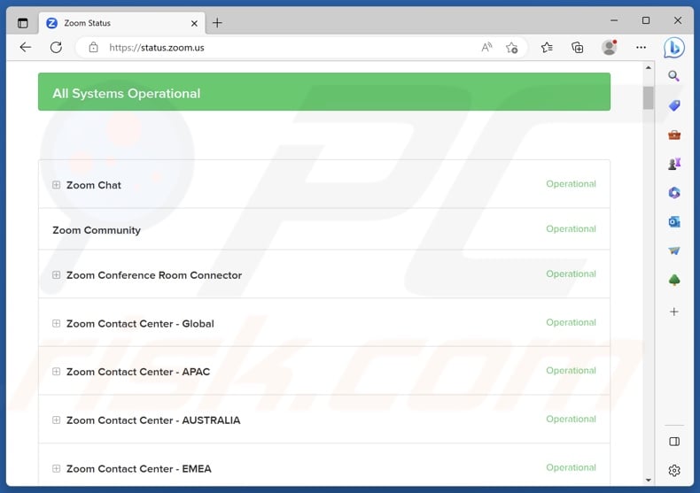 Check Zoom Service Status