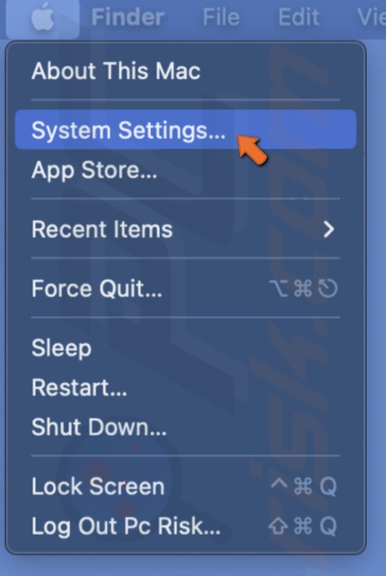 Open System Settings