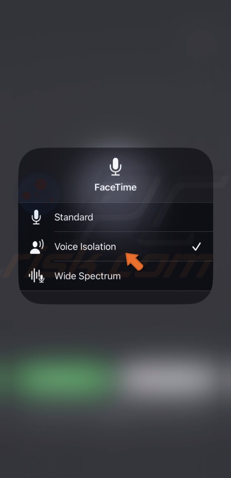 Enable Voice Isolation