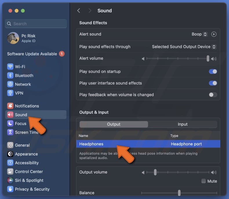Select your headphones