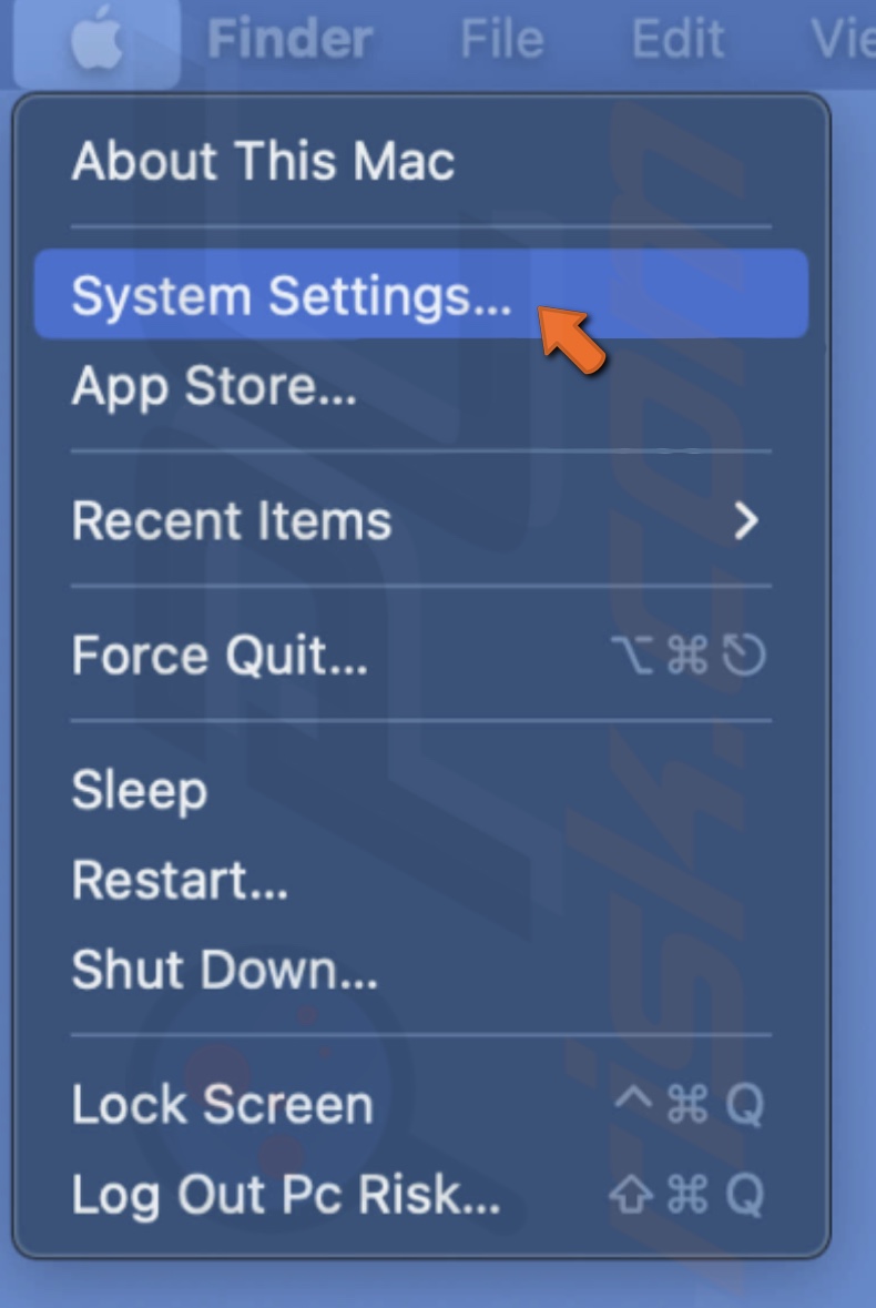 Open System Settings