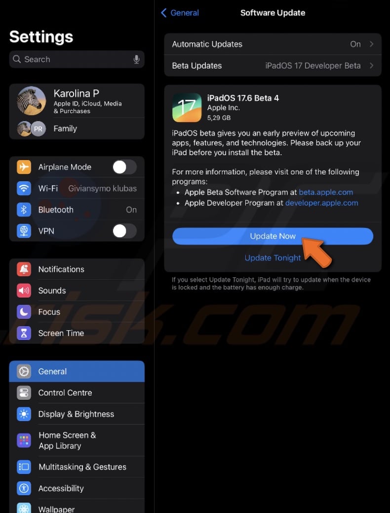 Update to developer beta 4