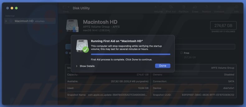 First Aid run complete