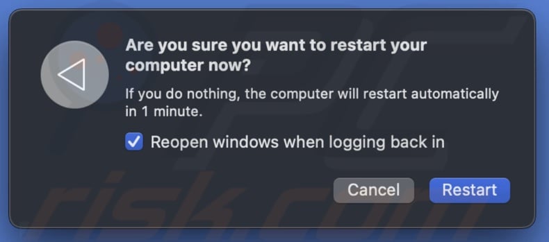 Restart Mac