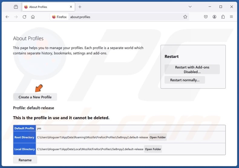 Type in about:profiles in the omnibox and press Enter