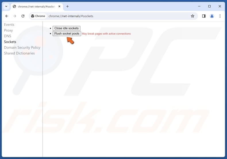 Click Flush socket pools