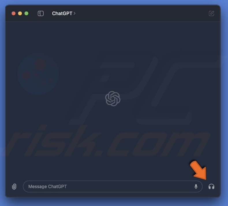 Click the headphone icon