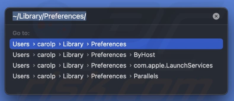 Go to ~/Library/Preferences/