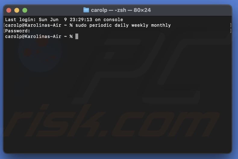 Run Maintenance scripts