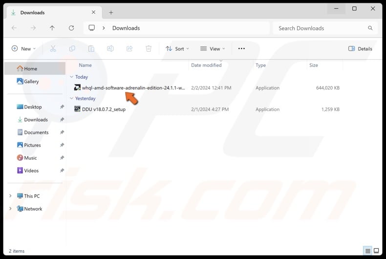 Run the GPU driver installer