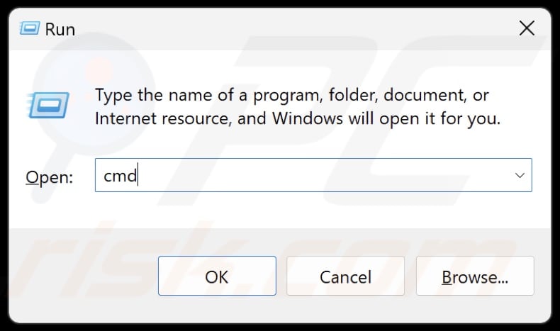 Type CMD in Run and hold down Ctrl+Shift+Enter keys to open Command Prompt as an administrator