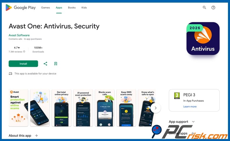 Avast on Google Play