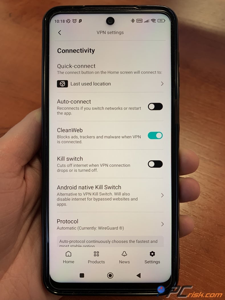 android-surfshark-cleanweb
