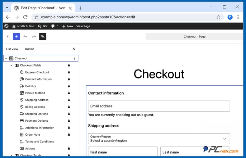 WooCommerce checkout block
